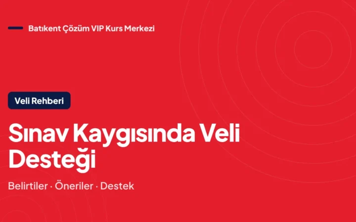 Sınav Kaygısı Olan Çocuğa Veli Olarak Nasıl Destek Olunur?